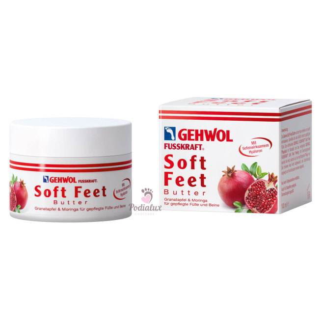 Hydraterende en voedende boter. Fusskraft Soft Feet. Gehwol. 500 ml.