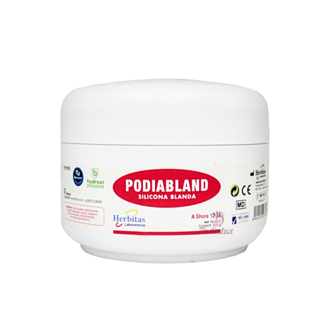 Pâte de silicone Podiabland Herbitas. Shore 12-15. Pot de 200 gr.