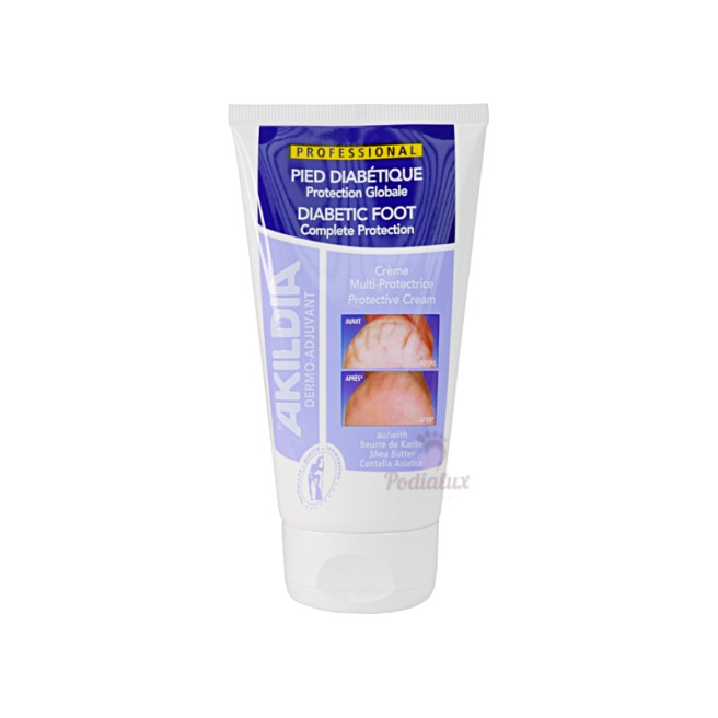 Crème multi-protectrice pour diabétiques Akildia. Akileïne. 150ml ou 500ml