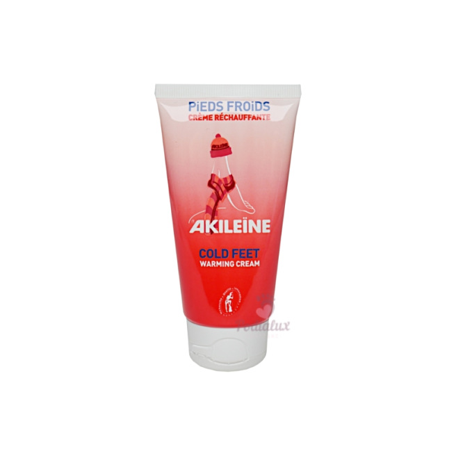 Verwarmende Crème voor Koude Voeten. Akileïne. Tube van 75ml.