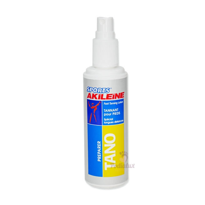 Tannant pour pieds spécial longue distance Tano. Akileïne Sport. Spray 100ml