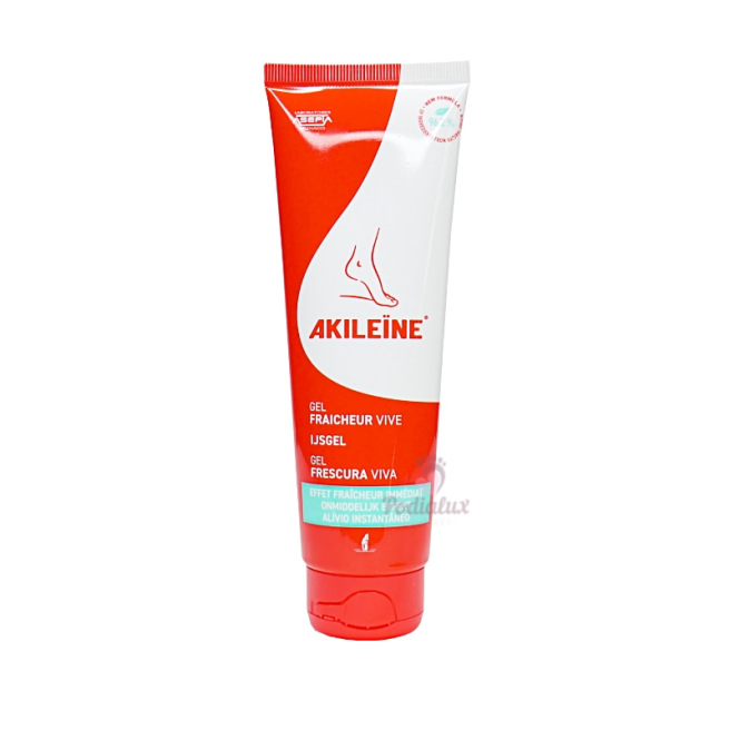 Gel Fraîcheur Vive pour pieds fatigués et échauffés. Akileïne. Tube de 125ml