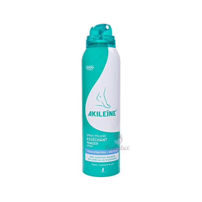 Spray Poudre Asséchante Akileïne Très forte transpiration 150ml